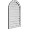 Ekena Millwork Round Top Surface Mount PVC Gable Vent: Functional, w/ 2"W x 1-1/2"P Brickmould Frame, 22"W x 32"H GVPRT22X3202SF - alternate 2